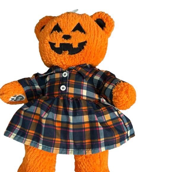 Build A Bear Orange Pumpkin Bear Glow Light Up Halloween 17" Plush Retired - Picture 2 of 5